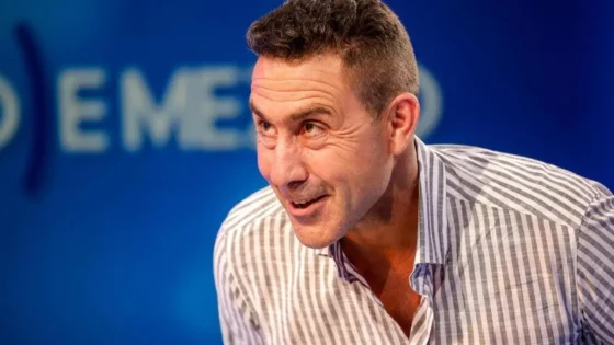 Roberto Vannacci durante il dibattito su La7