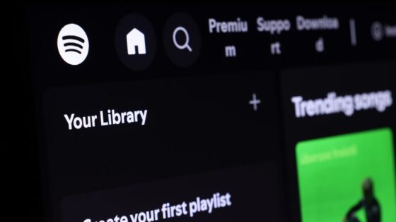 Grafico di crescita di Spotify